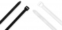 Cable Ties 7" B/W pqt/100